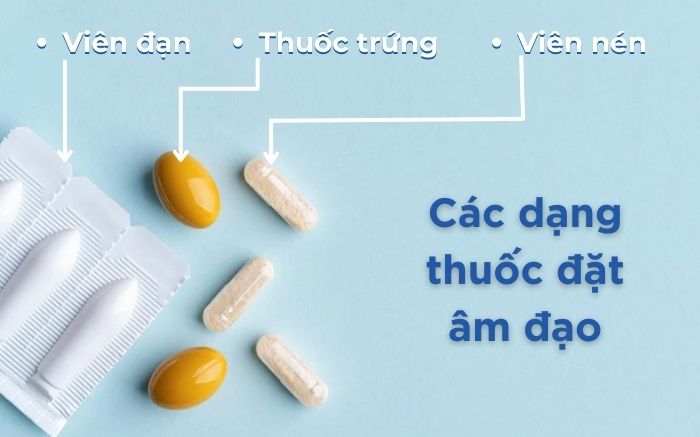 Hình dáng các thuốc đặt âm đạo