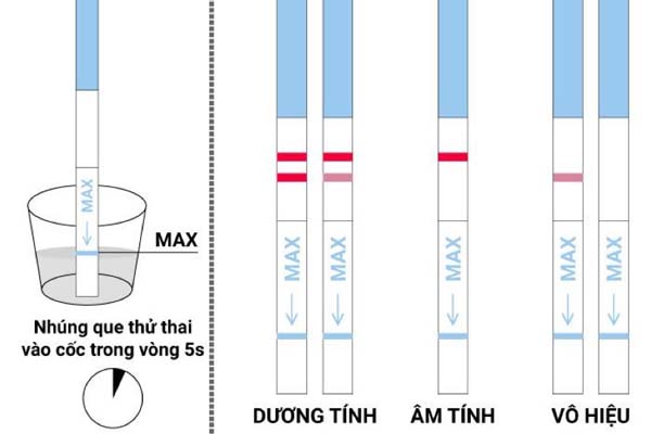 Que thử thai 2 vạch mờ có bình thường không?